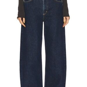 Agolde low curve wide leg jeans in pendulum
